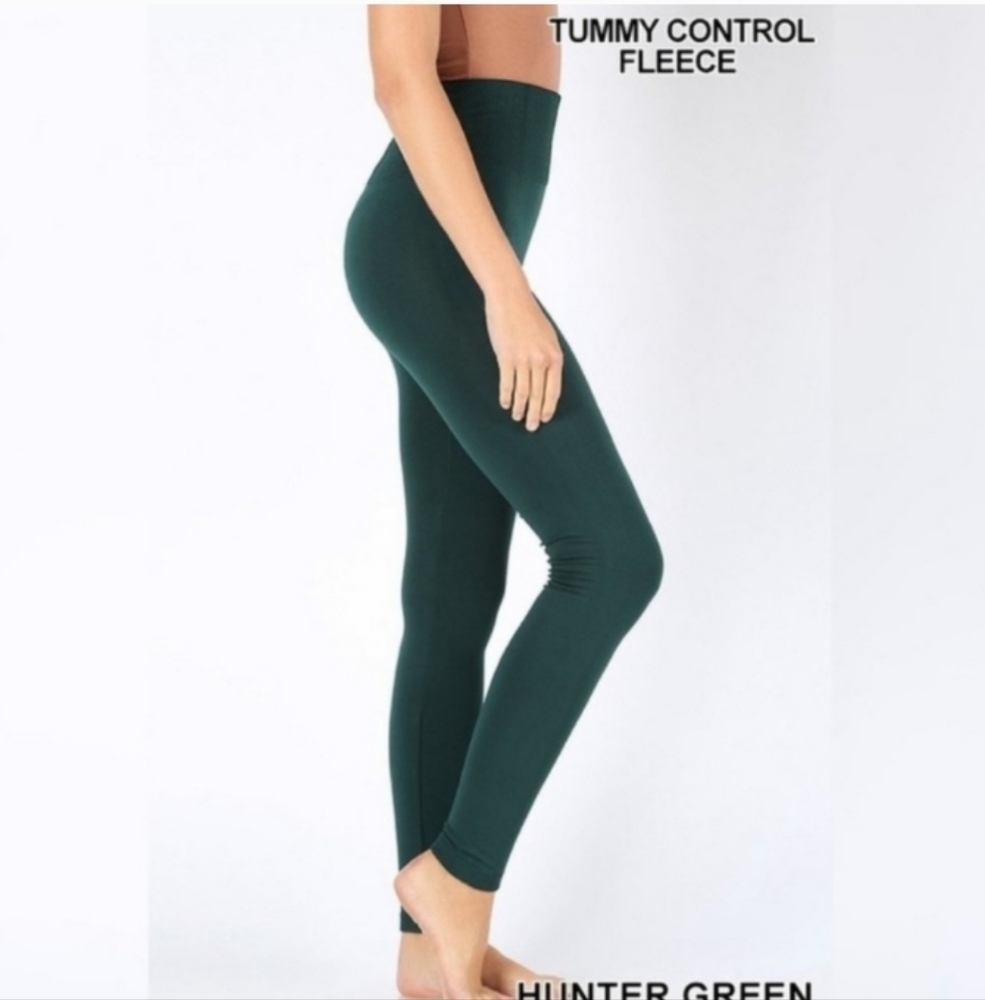 Zenana Outfitters High Waist Tummy Control Fleece Lined Leggings